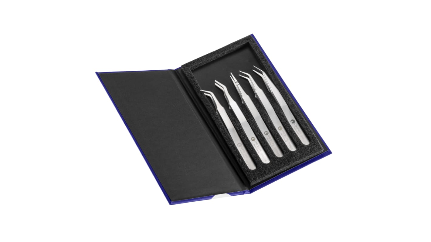 Set di pinzette ideal-tek in Acciaio inox, 5 pezzi