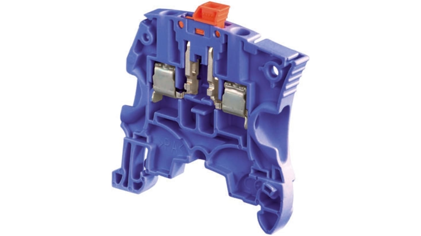 Entrelec SNK Series Blue Disconnect Terminal Block, 4mm², Single-Level, Screw Termination