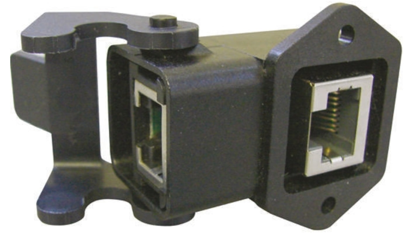 Harting Han 3A RJ45 Series Female RJ45 Connector, Feed Through