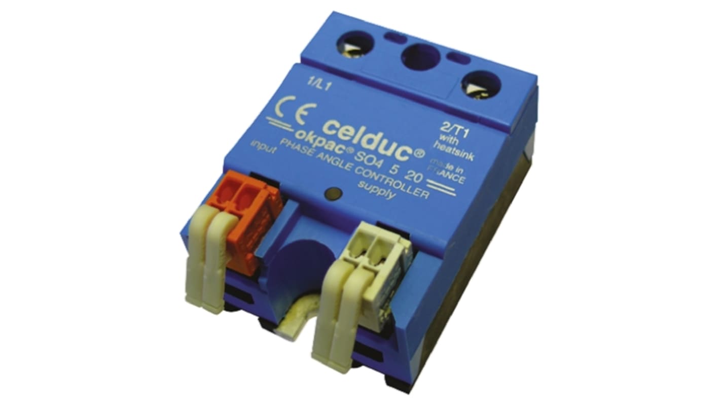 Celduc SO4 Series Solid State Relay, 50 A Load, Panel Mount, 480 V ac Load