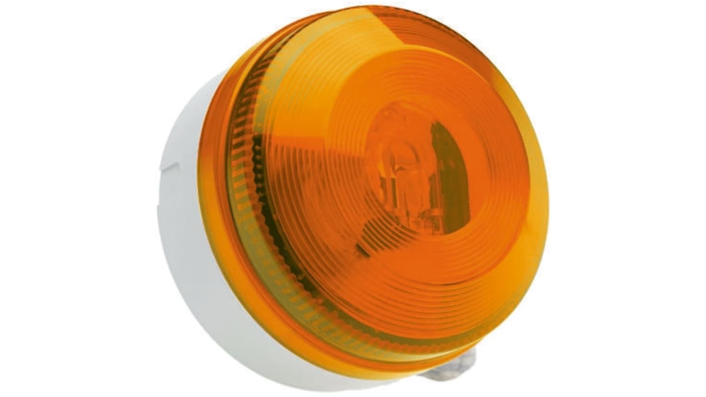 Moflash X 195 Series Amber Flashing Beacon, 180 → 250 V ac, Surface Mount, Xenon Bulb