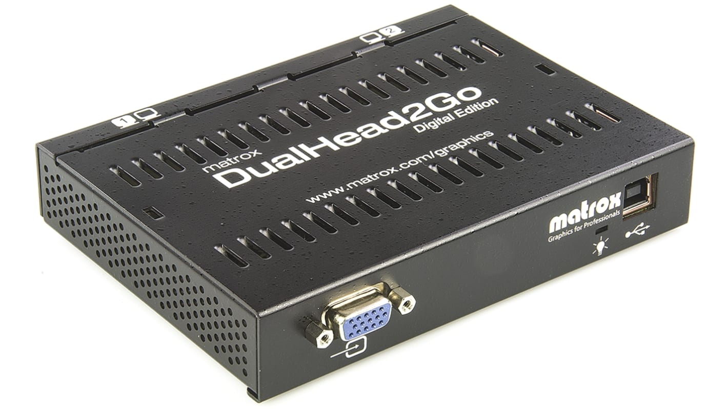 D2GA2DIF Matrox 1 Input 2 Output DVI MultiMonitor Adapter 3840 x
