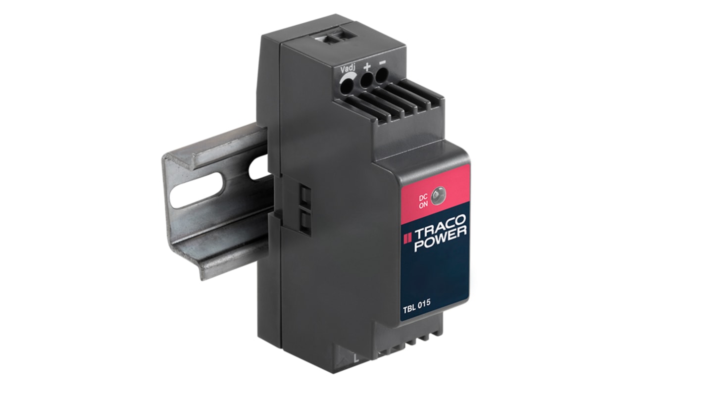 Alimentation pour rail DIN TRACOPOWER, série TBL, 5V c.c.out 2.4A, 12W