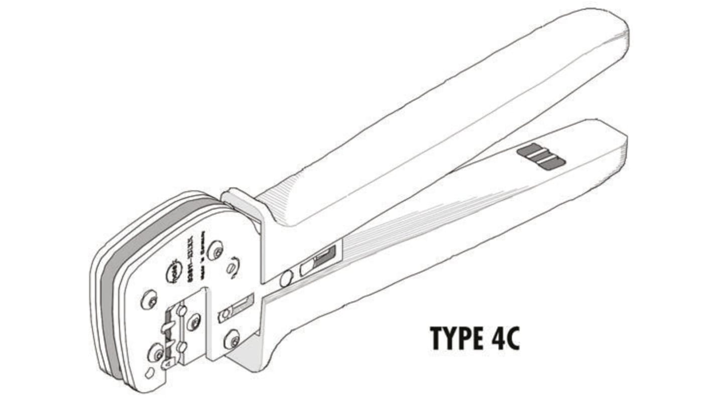 Herramienta de crimpado Molex, serie 207129, para cables de 18 → 14AWG