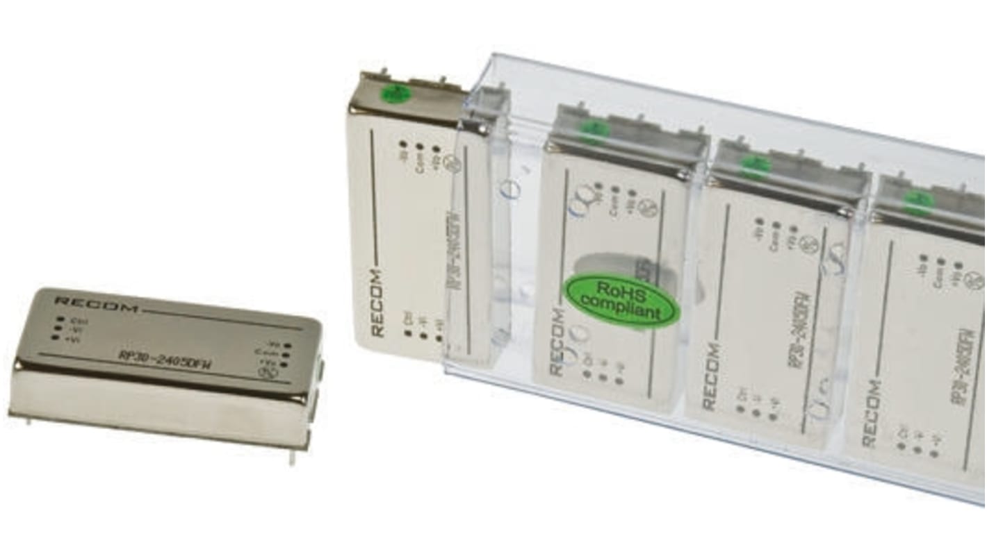 Convertitore c.c.-c.c. 30W, Vin 18 → 36 V c.c., Vout ±15V cc, 1.6kV cc