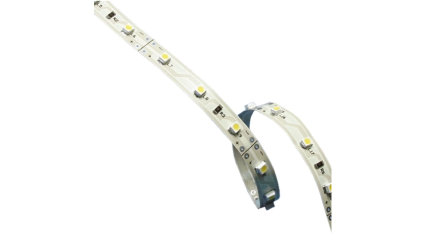 Fehér LED-es szalagvilágítás 12V, 5m, Hajlékony