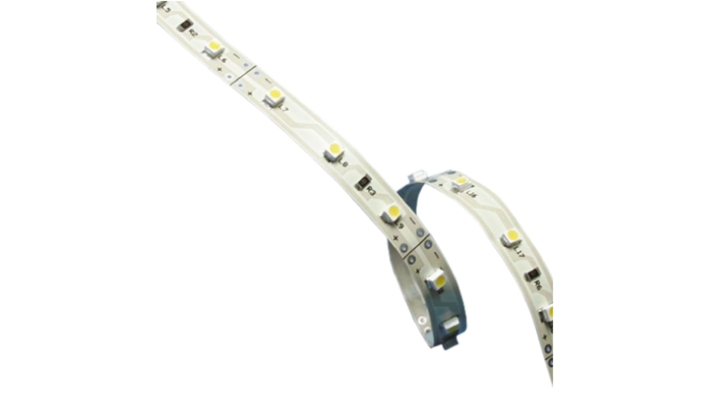 Tira de LED flexible JKL Components ZFS, 12V, color Blanco, 3560K, tira de 5m, 60 leds/m