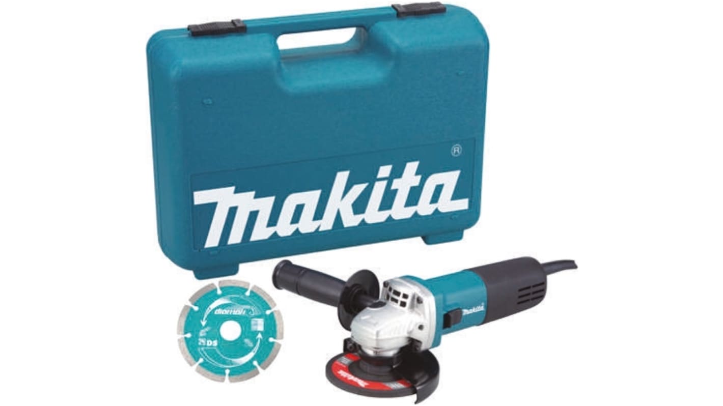 Makita 9554NBKD Sarokcsiszoló gép 115mm korong, 10000rpm, 240V, UK dugasz