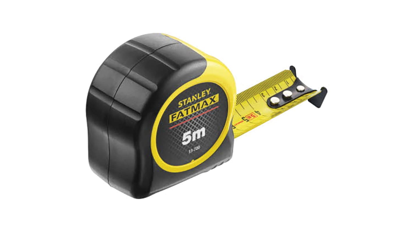 033720 Stanley FatMax 5m Tape Measure, Metric, With RS Calibration RS