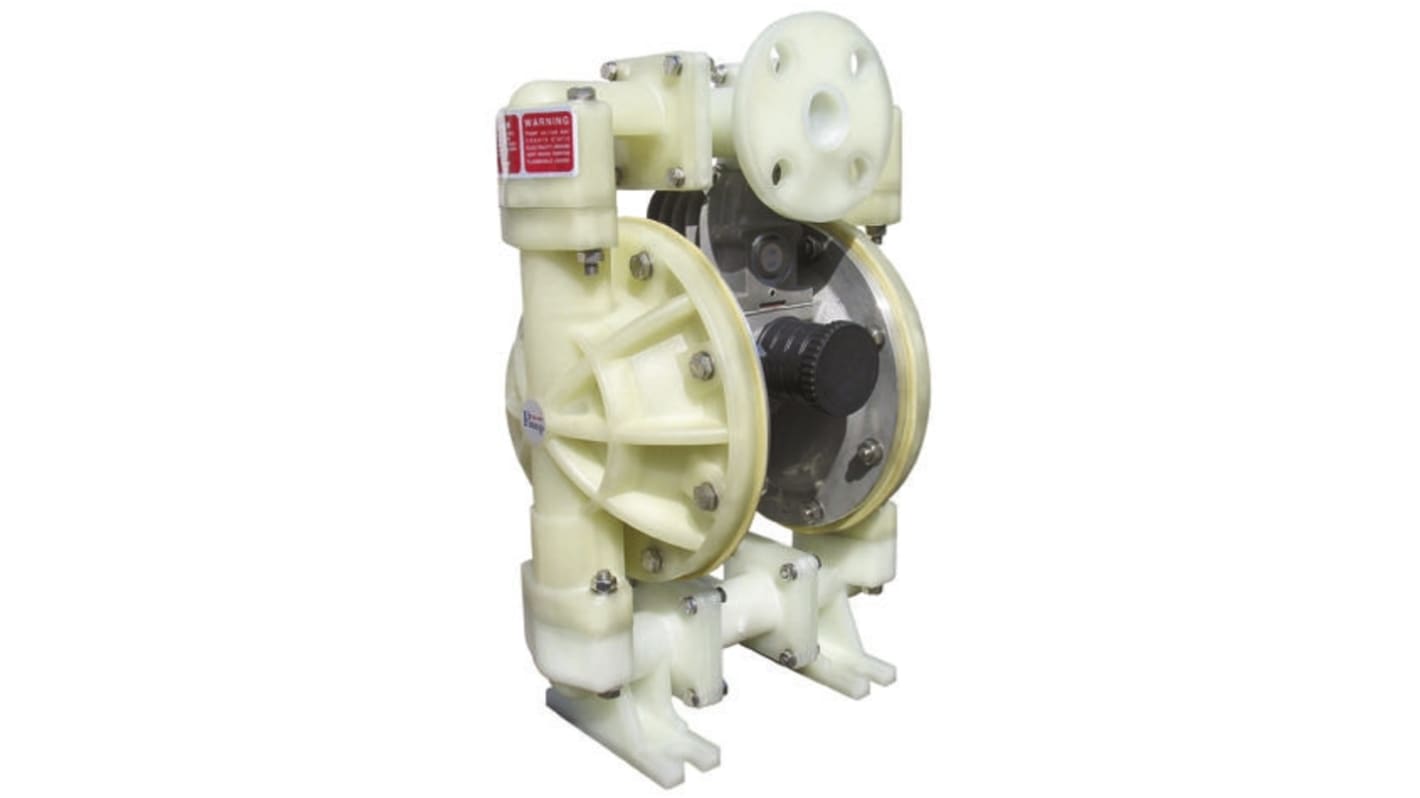 Tecnomatic Diaphragm Air Operated Positive Displacement Pump, 132L/min