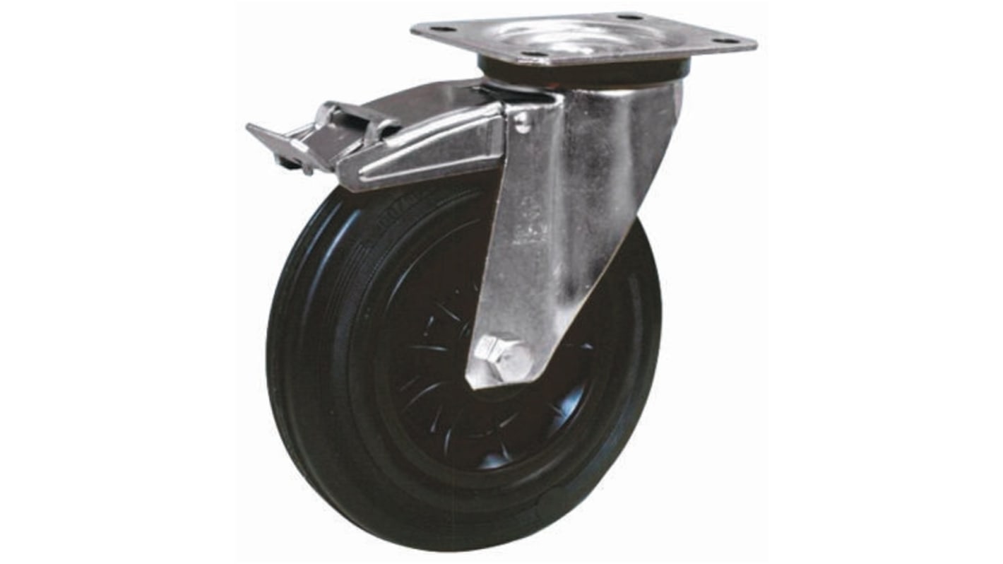 LAG Braked Swivel Castor Wheel, 75kg Capacity, 100mm Wheel