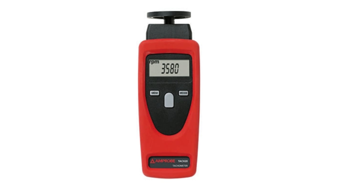 Tachimetro a contatto/senza contatto Amprobe TACH20, 9999 rpm, 99999 rpm, Cert. ISO