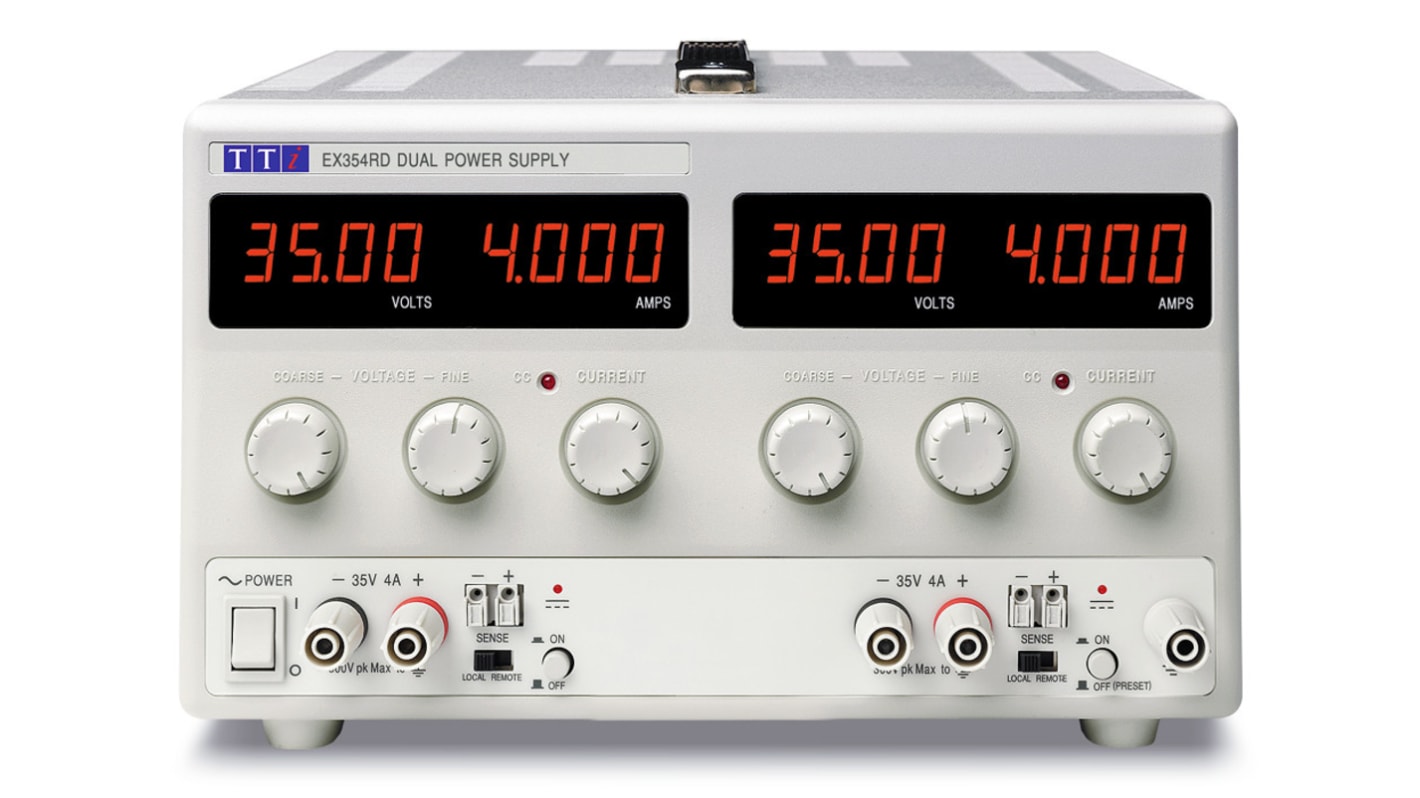 Aim-TTi EX-R Series Digital Bench Power Supply, 0 → 35V, 0 → 4A, 2-Output, 280W - RS Calibrated