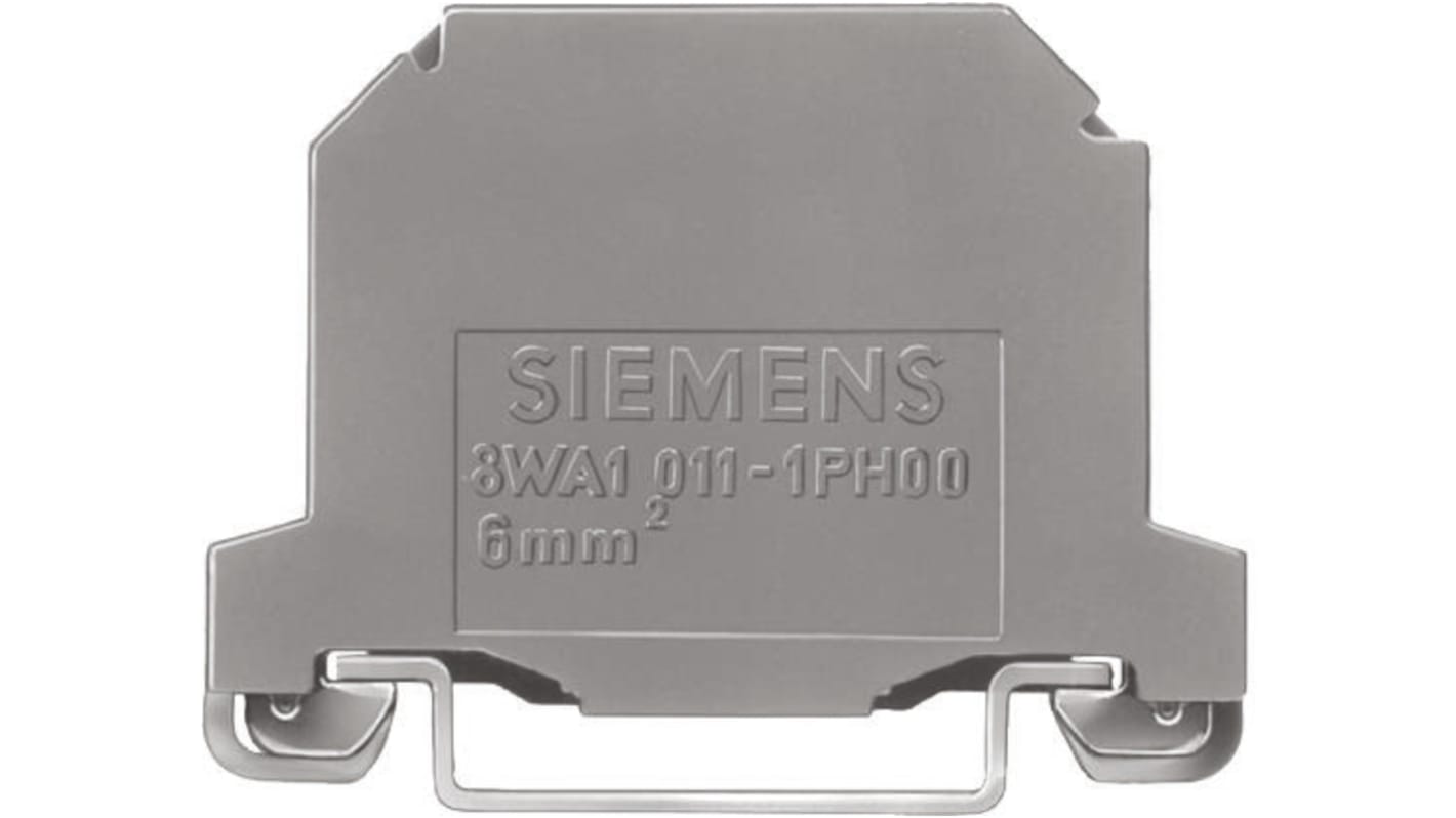 8WA10111PH00 Siemens 8WA Series Green/Yellow DIN Rail Terminal Block