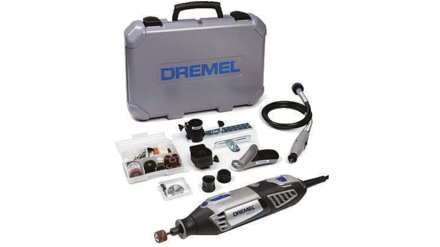 Kit de herramientas eléctricas en miniatura Dremel 4000 230V Boquilla, 5000 → 35000rpm, 175W, Euroconector
