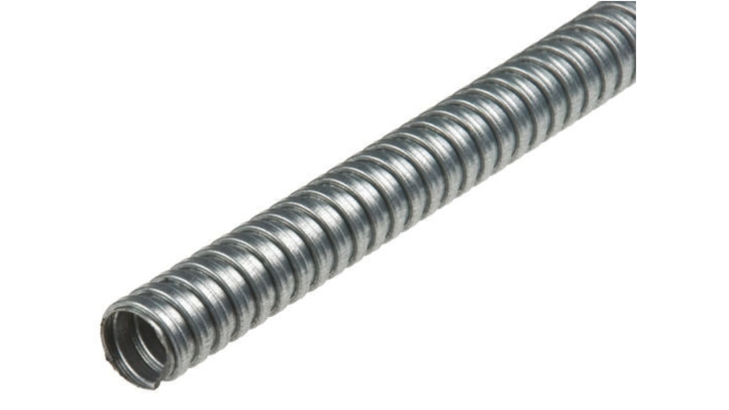 RS PRO Flexible Conduit, 25mm Nominal Diameter, Galvanised Steel, Metal