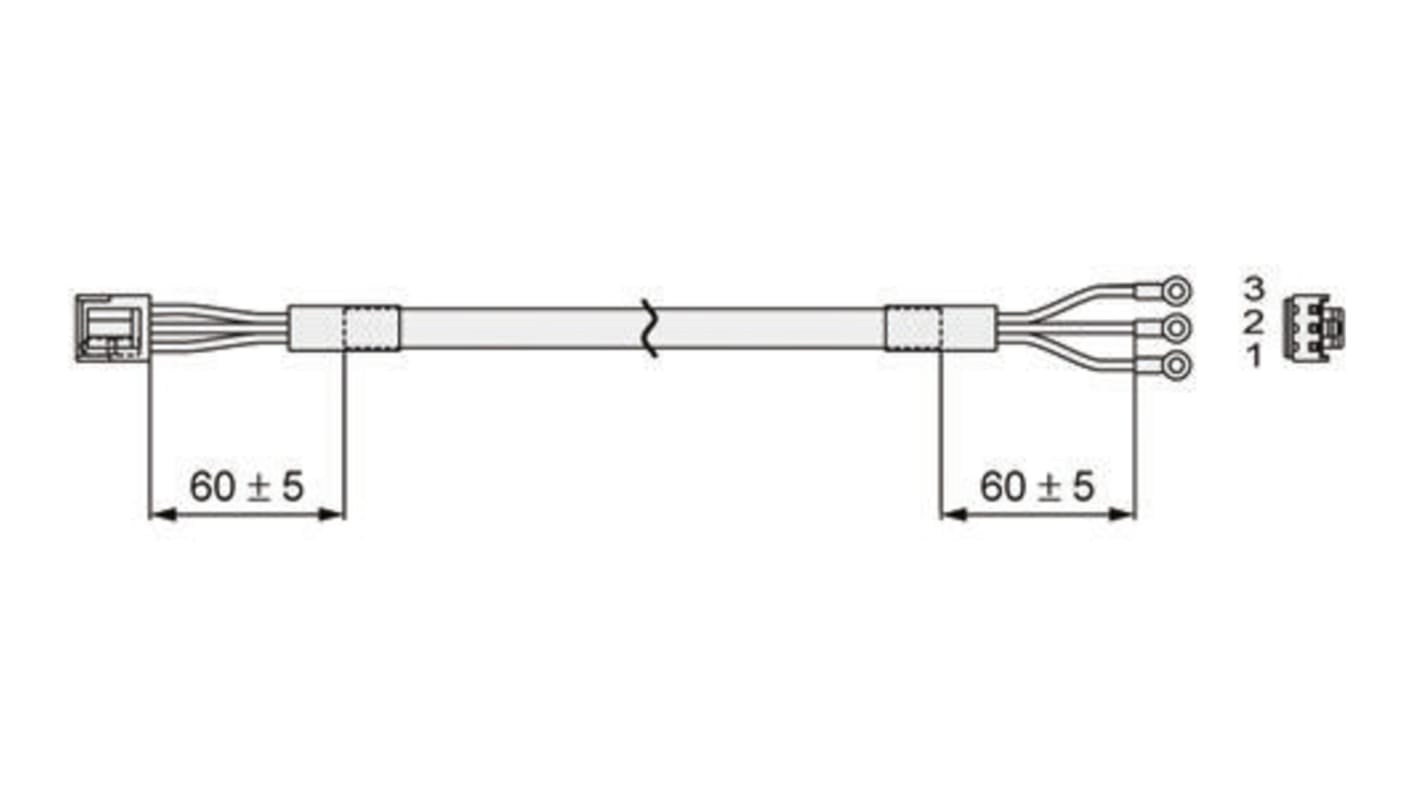 SMC Kabel, L: 2m, For CN1 serien