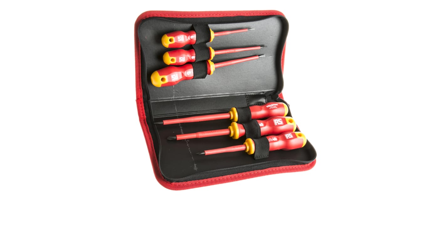 RS PRO Phillips, Slotted Screwdriver Set, 6-Piece