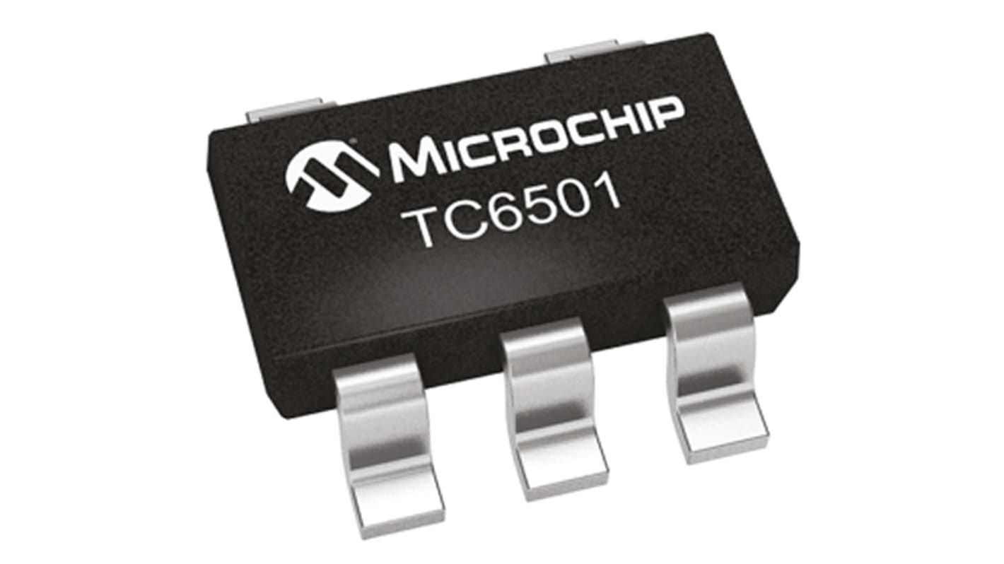 Microchip Temperature Sensor Switch, Open Drain Output, Surface Mount, ±0.5°C, 5 Pins