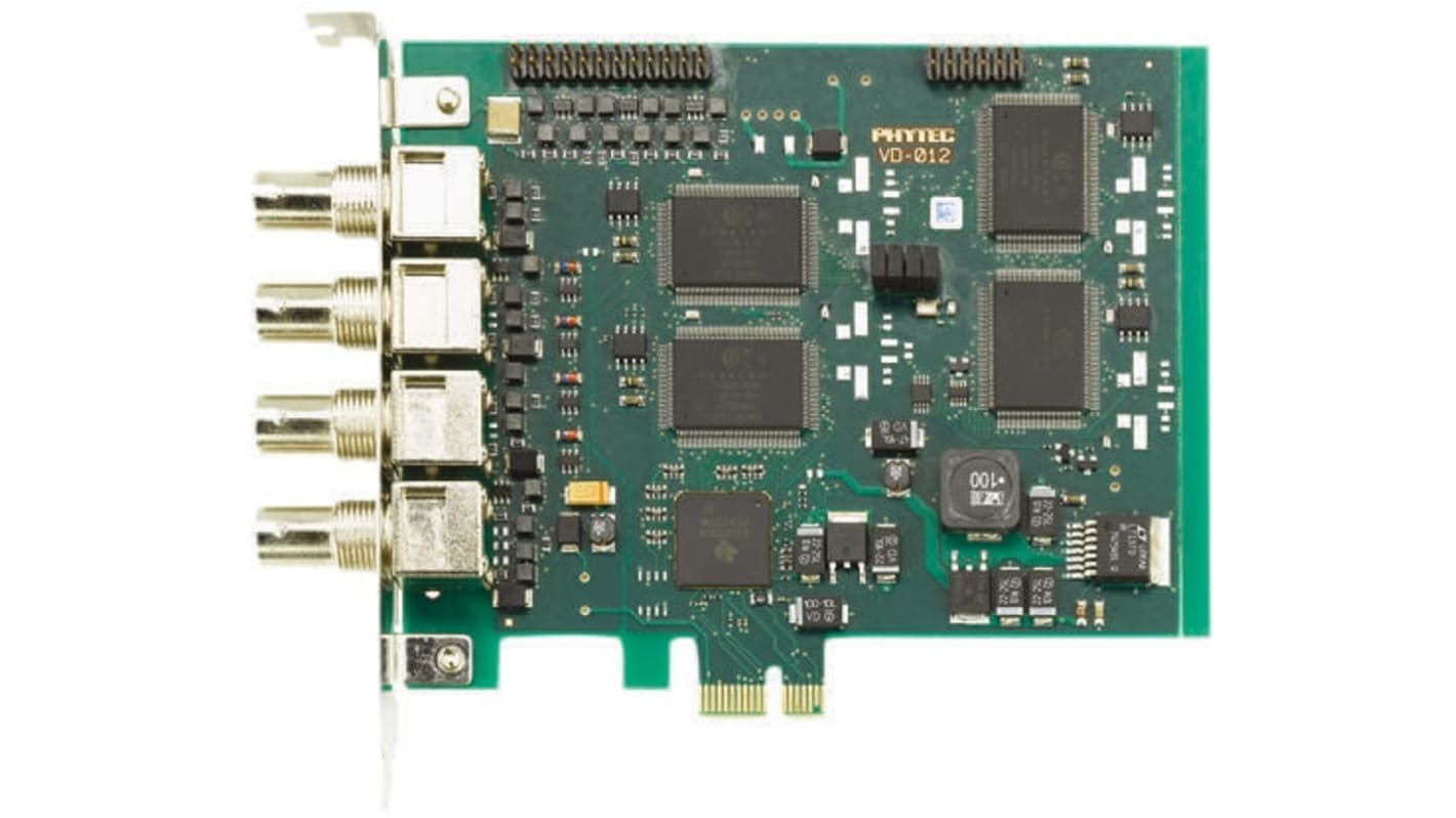 Módulo de vídeo Phytec, interfaz I2C, PCIe, resolución 640 x 480 (NTSC) píxeles, 768 x 576 (PAL) píxeles, HTSC/CCIR