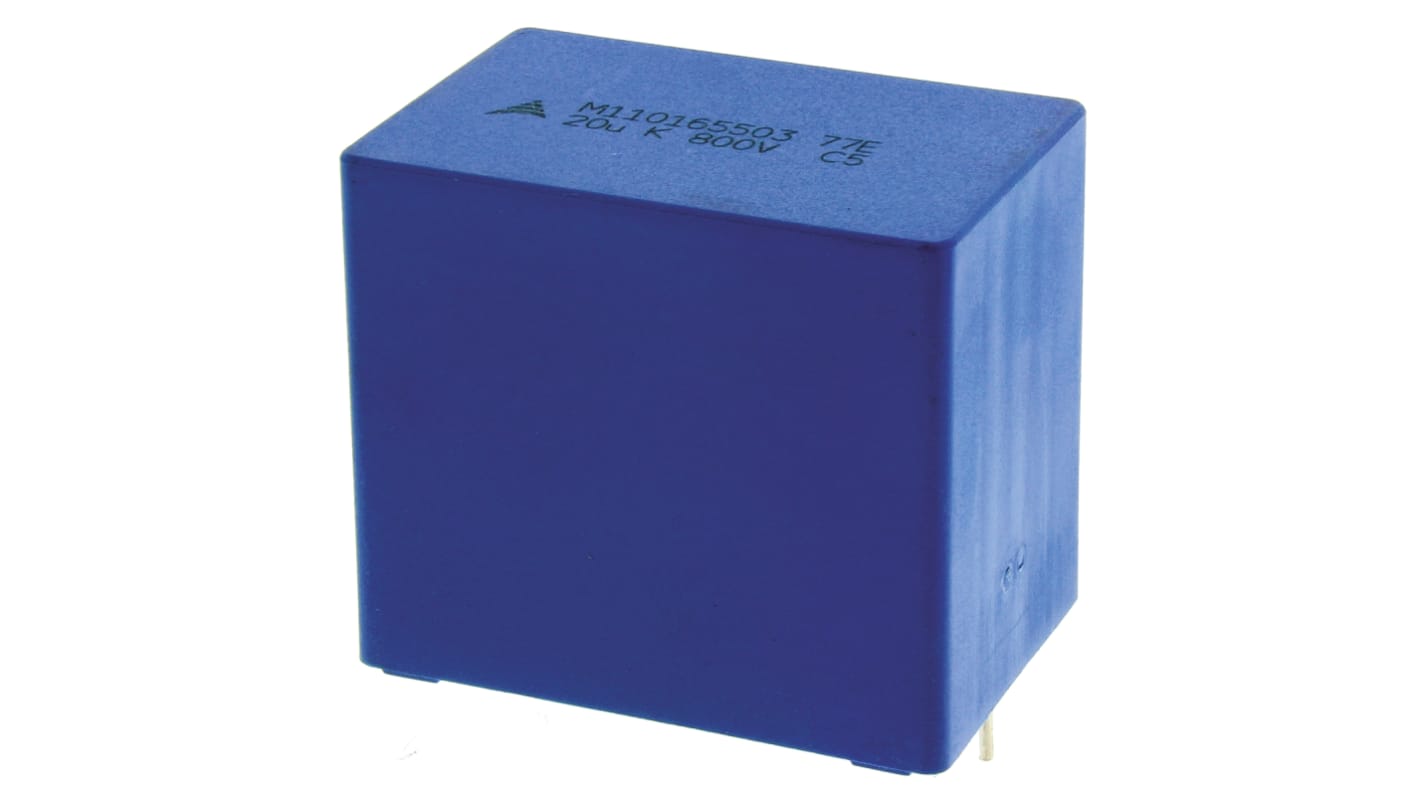 EPCOS B32776 Polypropylene Film Capacitor, 800V dc, ±10%, 20μF, Through Hole