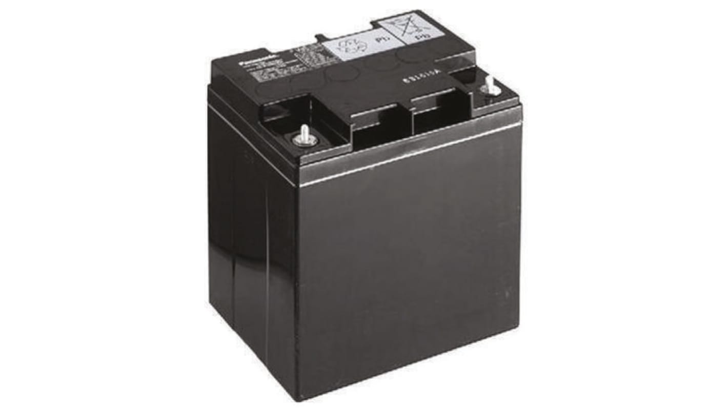 Batteria al piombo sigillata Panasonic, 12V, 24Ah, 165 x 125 x 175mm, -15 → +50°C