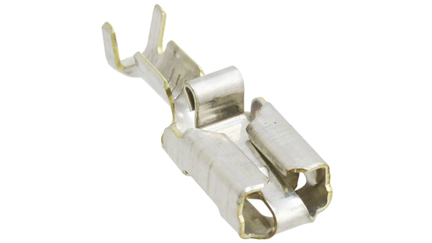 TE Connectivity Positive Lock .250 Mk I Series Female Crimp Terminal, 20AWG Min, 15AWG Max