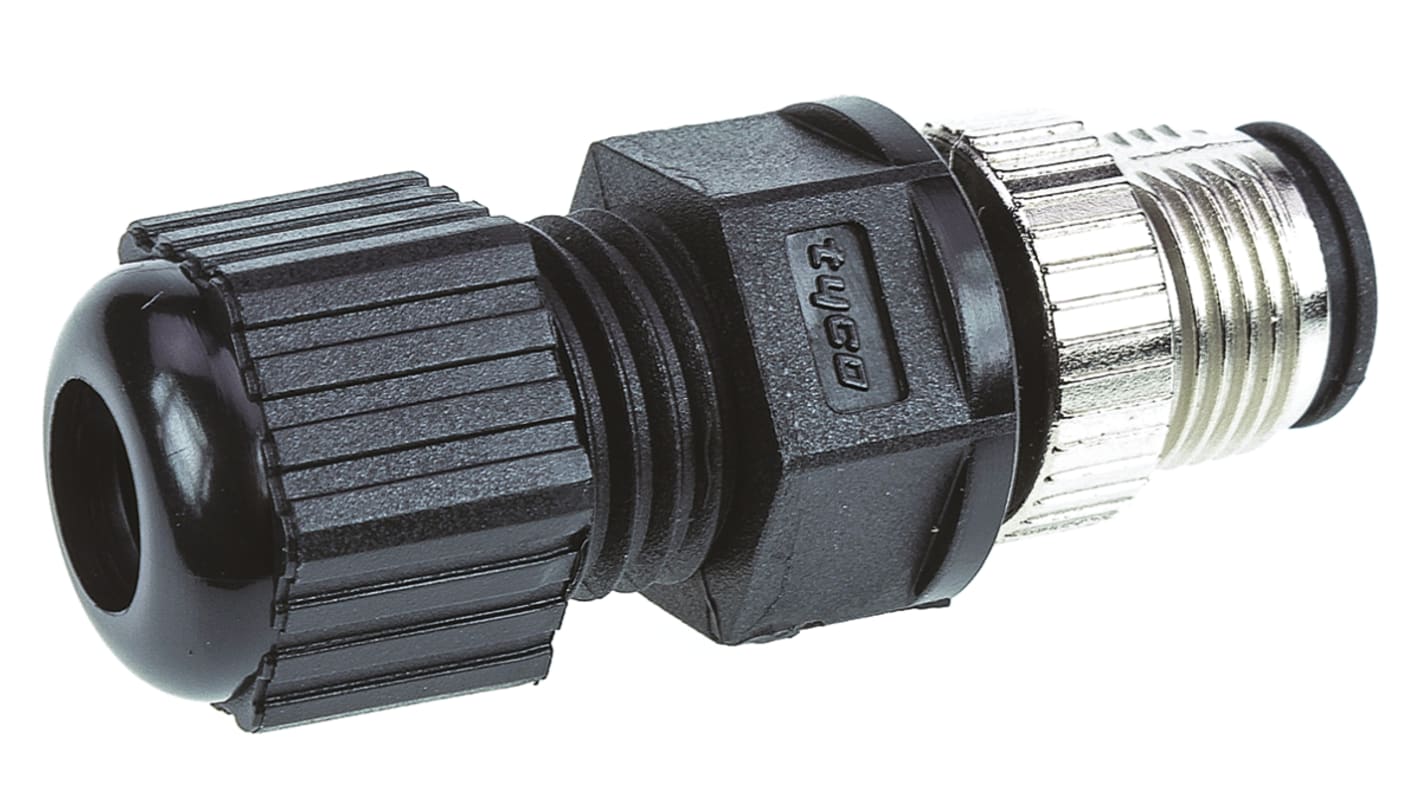 TE Connectivity Circular Connector, 5 Contacts, Cable Mount, M12 Connector, Plug, Male, IP67, M12 Series