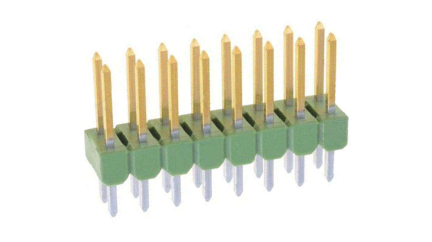 Embase à broches TE Connectivity, AMPMODU MOD II, 16 pôles , 2.54mm, 2 rangées , 3.0A, Droit