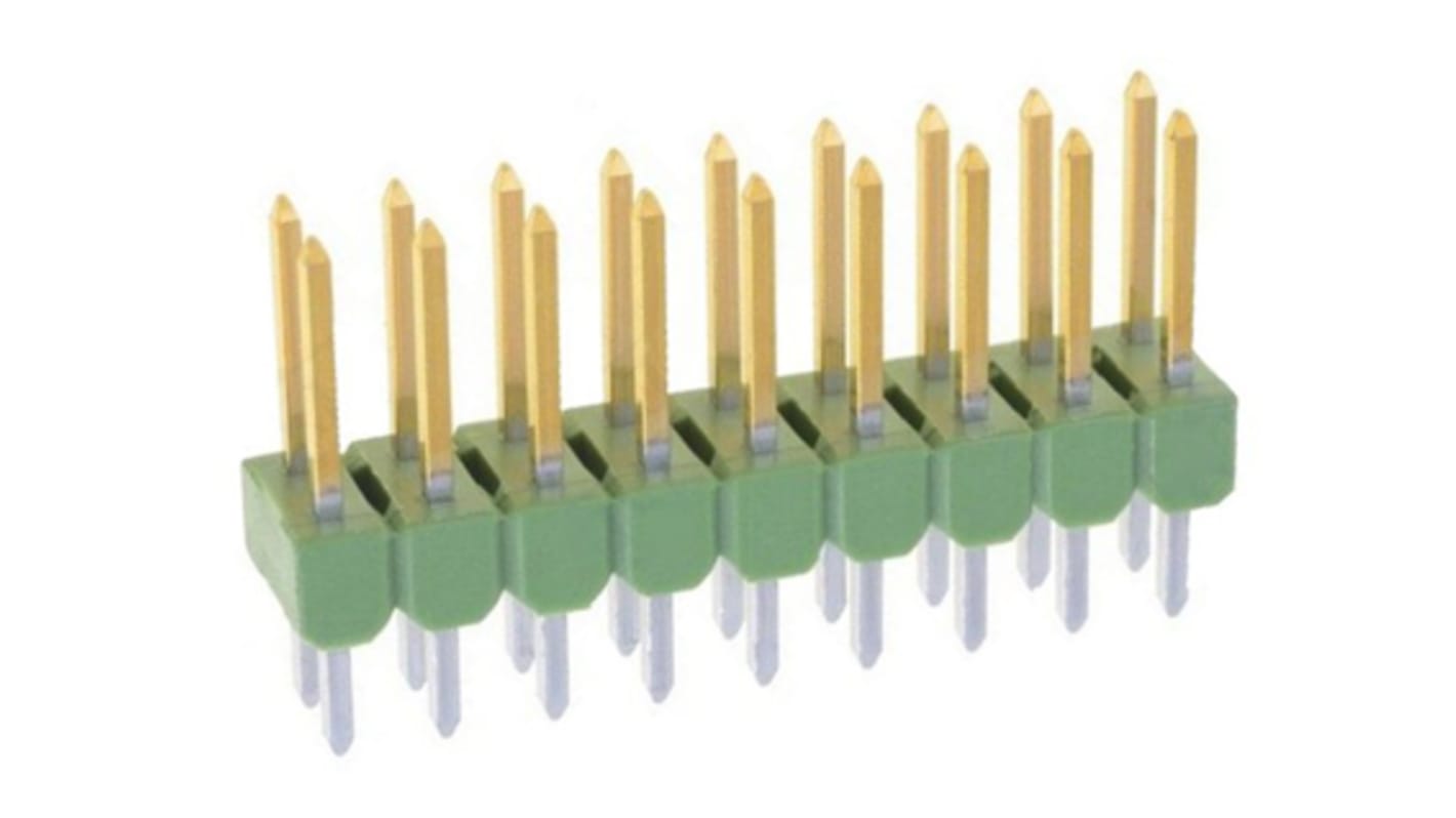 Embase à broches TE Connectivity, AMPMODU MOD II, 18 pôles , 2.54mm, 2 rangées , 3.0A, Droit