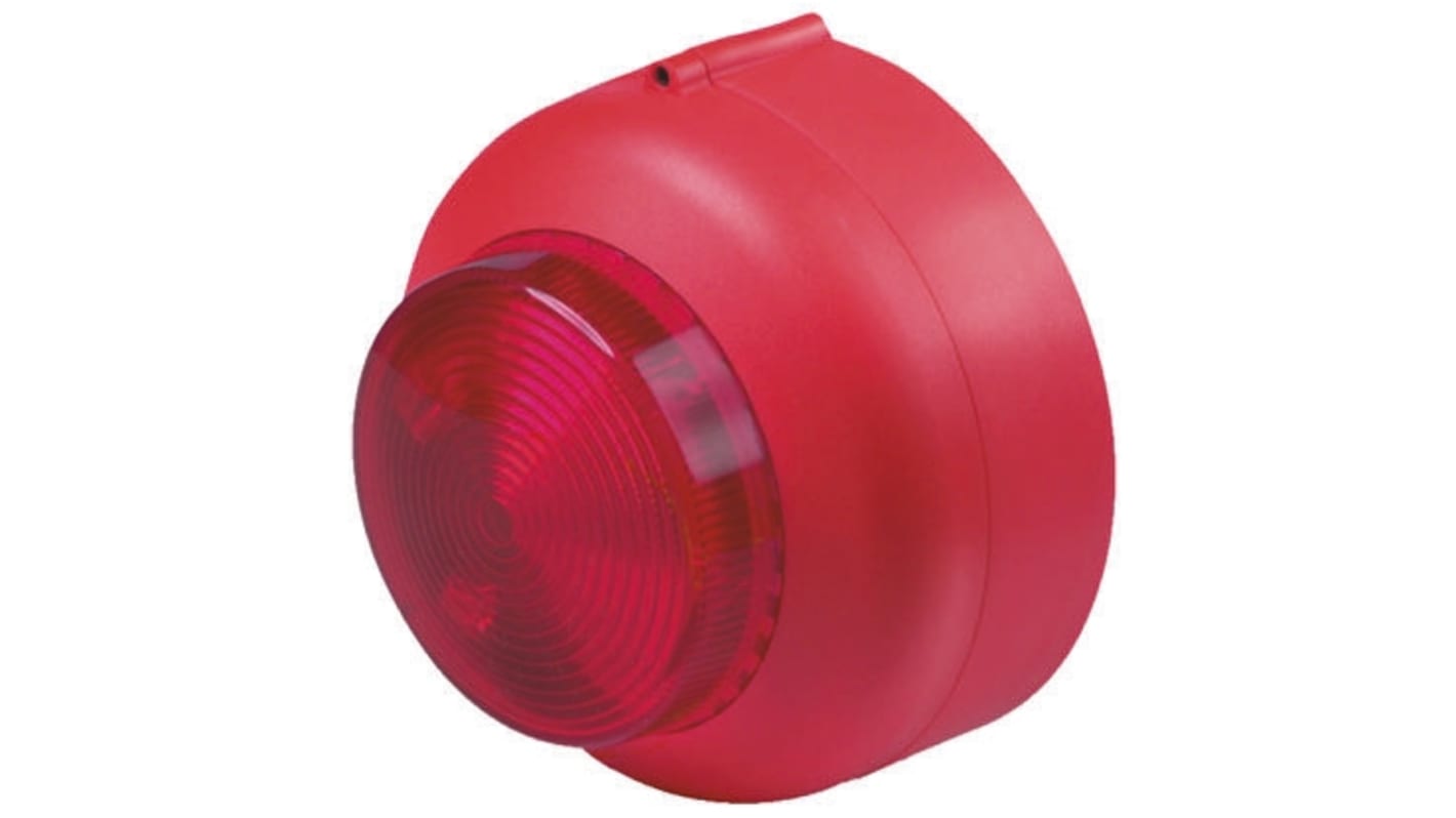 Cranford Controls VXB Series Red Flashing Beacon, 20 → 35 V dc, Surface Mount, LED Bulb