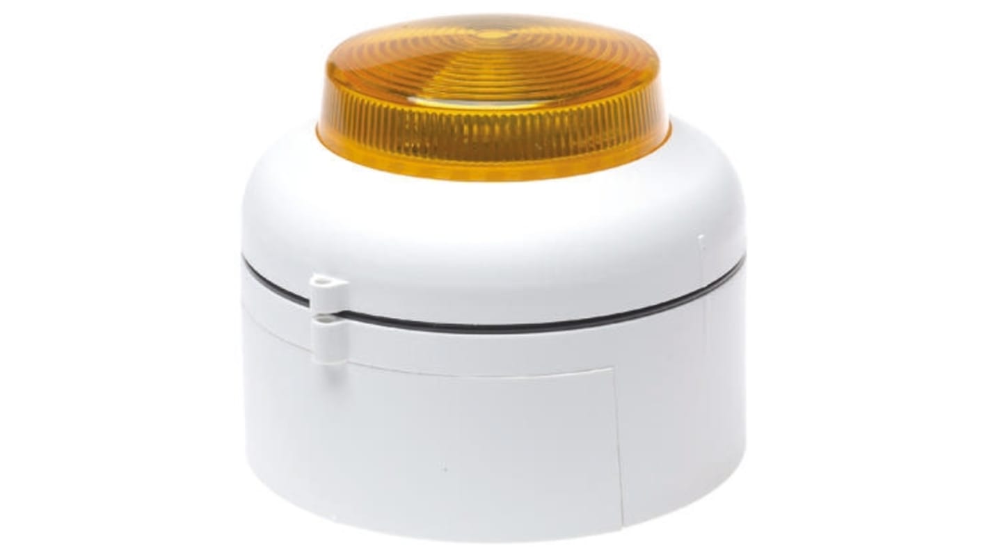 Cranford Controls VXB Series Amber Flashing Beacon, 20 → 35 V dc, Surface Mount, LED Bulb