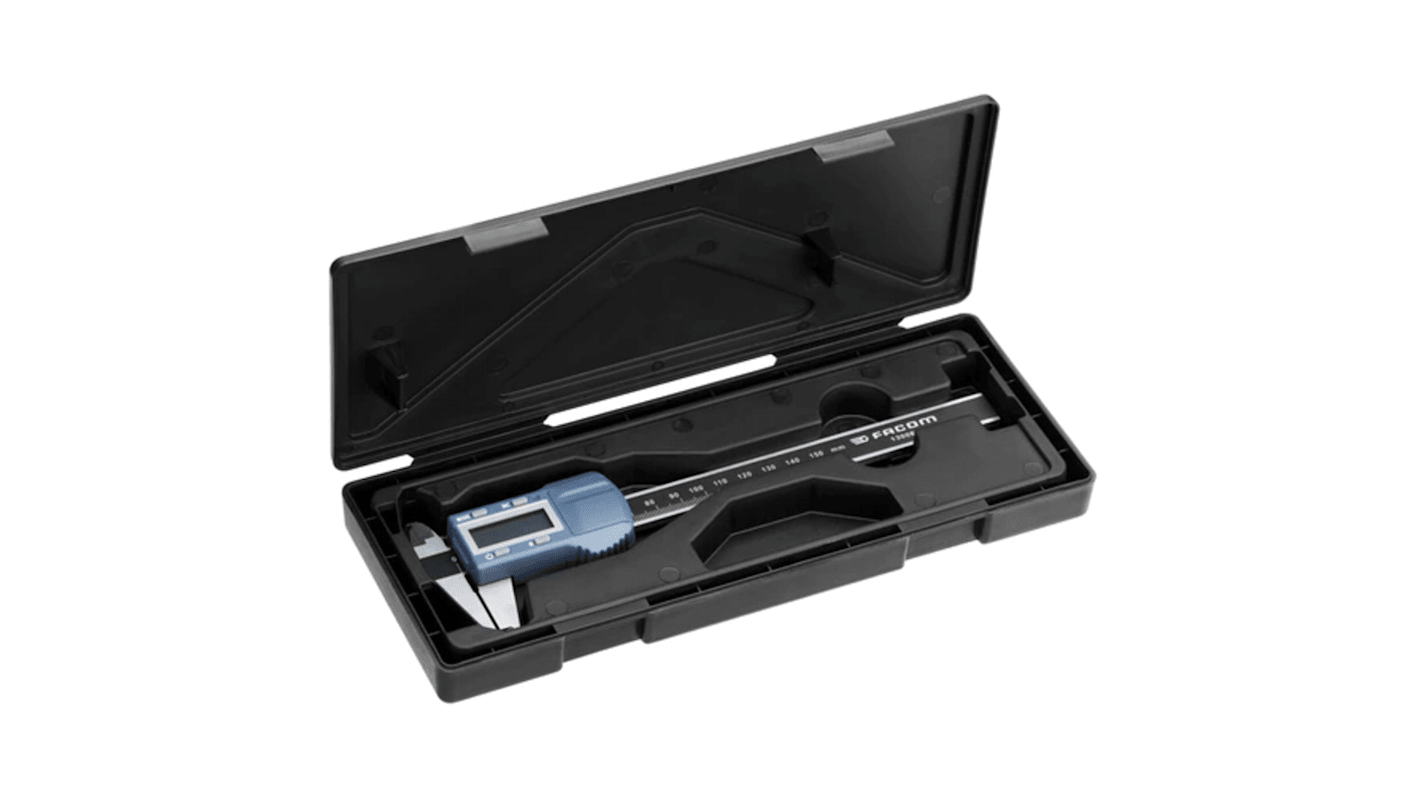 Facom 150mm, 6in Digital Caliper 0.01 mm Resolution, Imperial, Metric