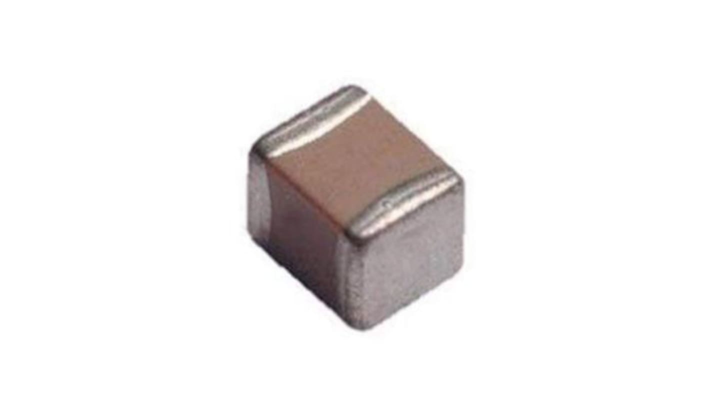 Yageo 100pF Multilayer Ceramic Capacitor MLCC, 50V dc V, ±10% , SMD