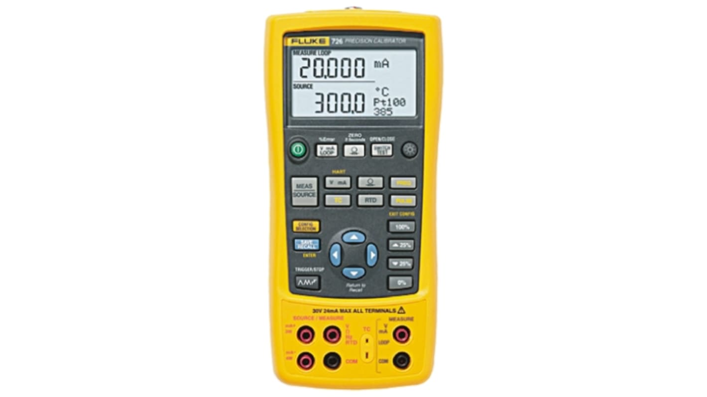 Fluke 726 Multi Function Calibrator, 55mA, 30V dc, - RS Calibration