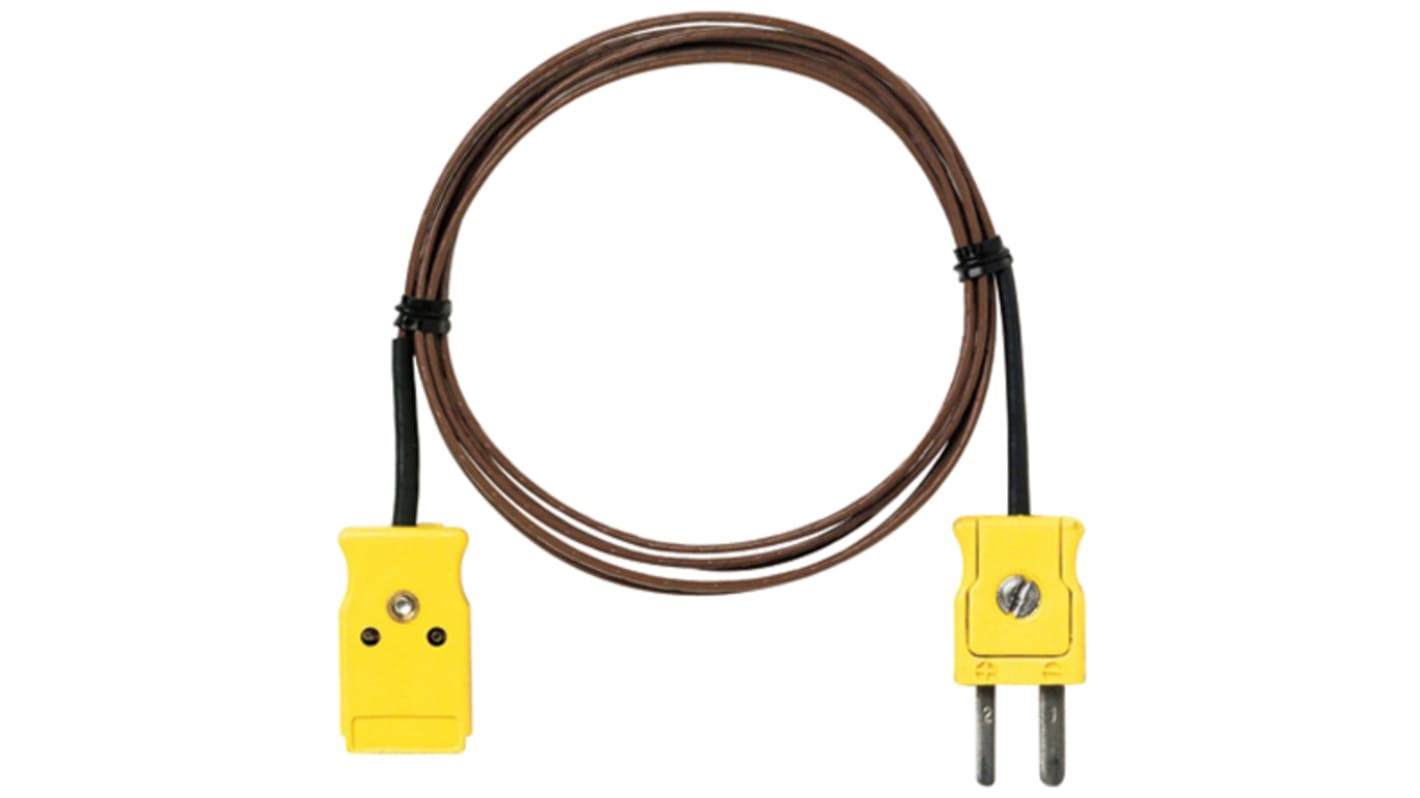 Kabel teplotní sondy, Prodlužovací kabel pro termočlánek, pro použití s: Teploměr typu J