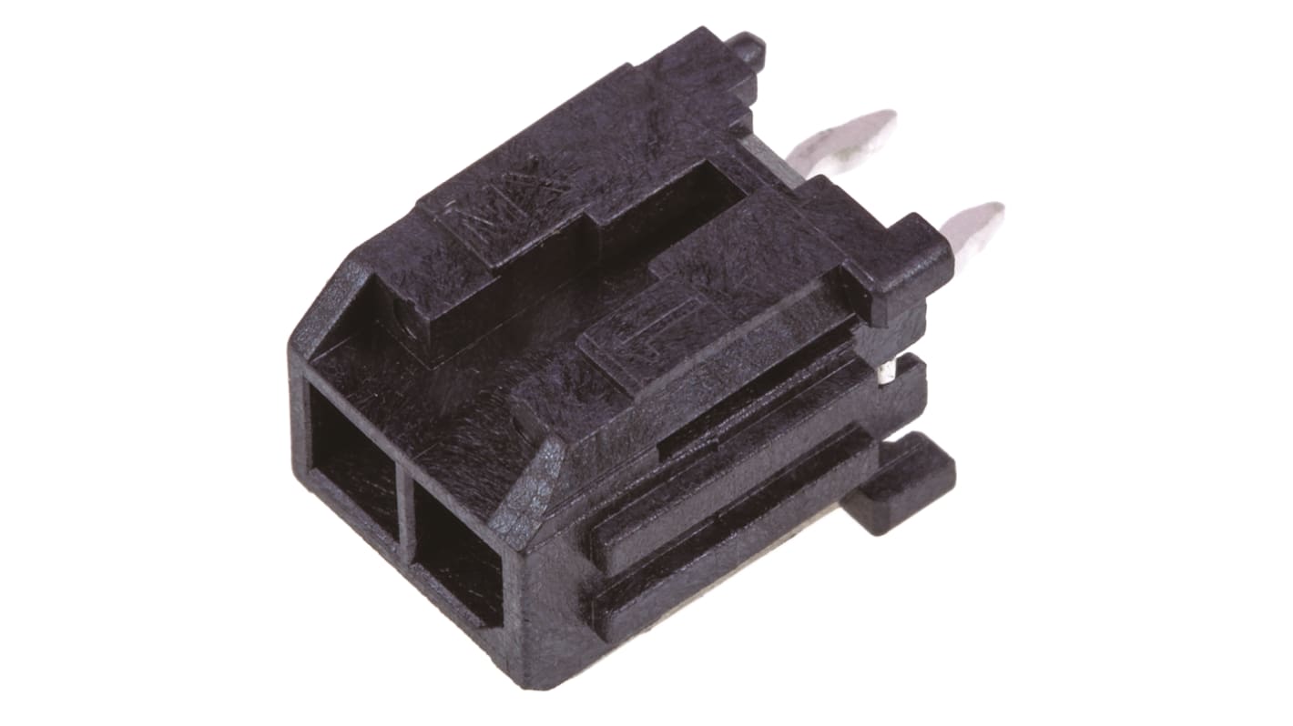 Conector macho para PCB Molex serie Micro-Fit 3.0 de 2 vías, 2 filas, paso 3.0mm, para soldar, Montaje en orificio