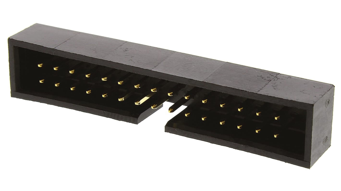 Molex C-Grid Series Straight Through Hole PCB Header, 30 Contact(s), 2.54mm Pitch, 2 Row(s), Shrouded