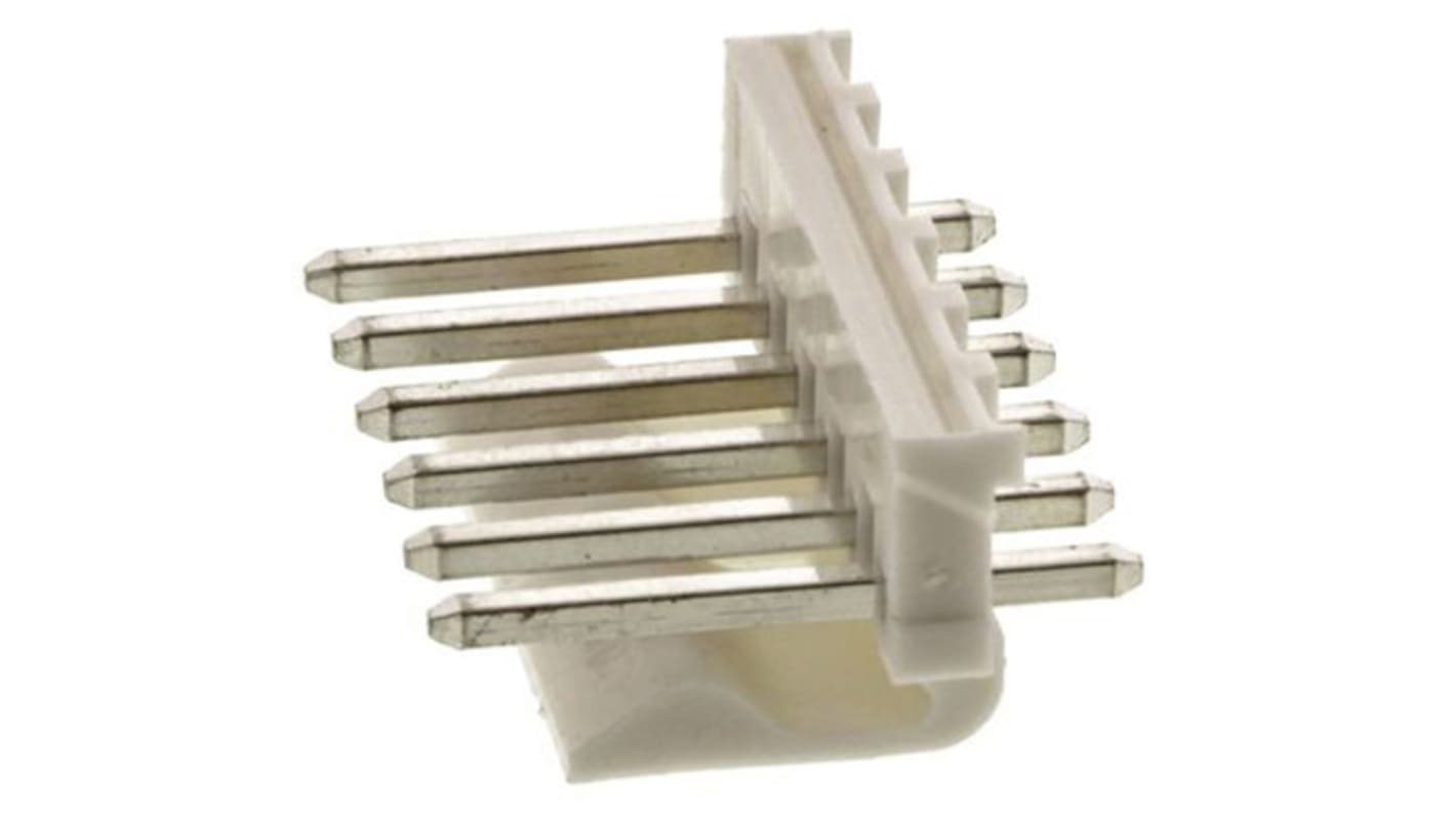 Connettore maschio Molex, 6 vie, 1 fila, passo 3.96mm