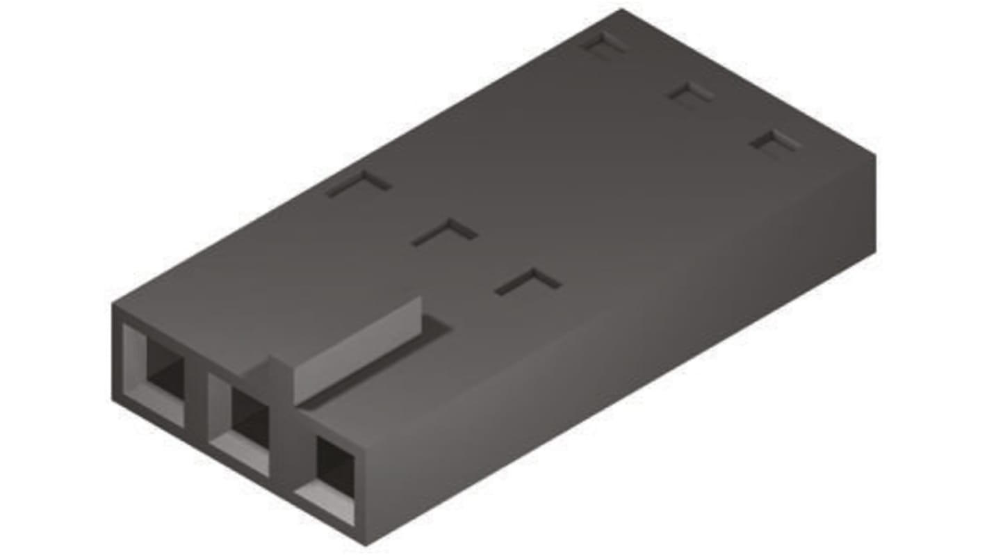 Carcasa de conector Molex 50-57-9202, Serie SL, paso: 2.54mm, 2 contactos, , 1 fila filas, Recto, Hembra, Montaje de