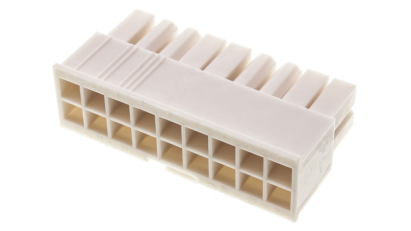 39012185 Molex, MiniFit Jr Female Connector Housing, 4.2mm Pitch