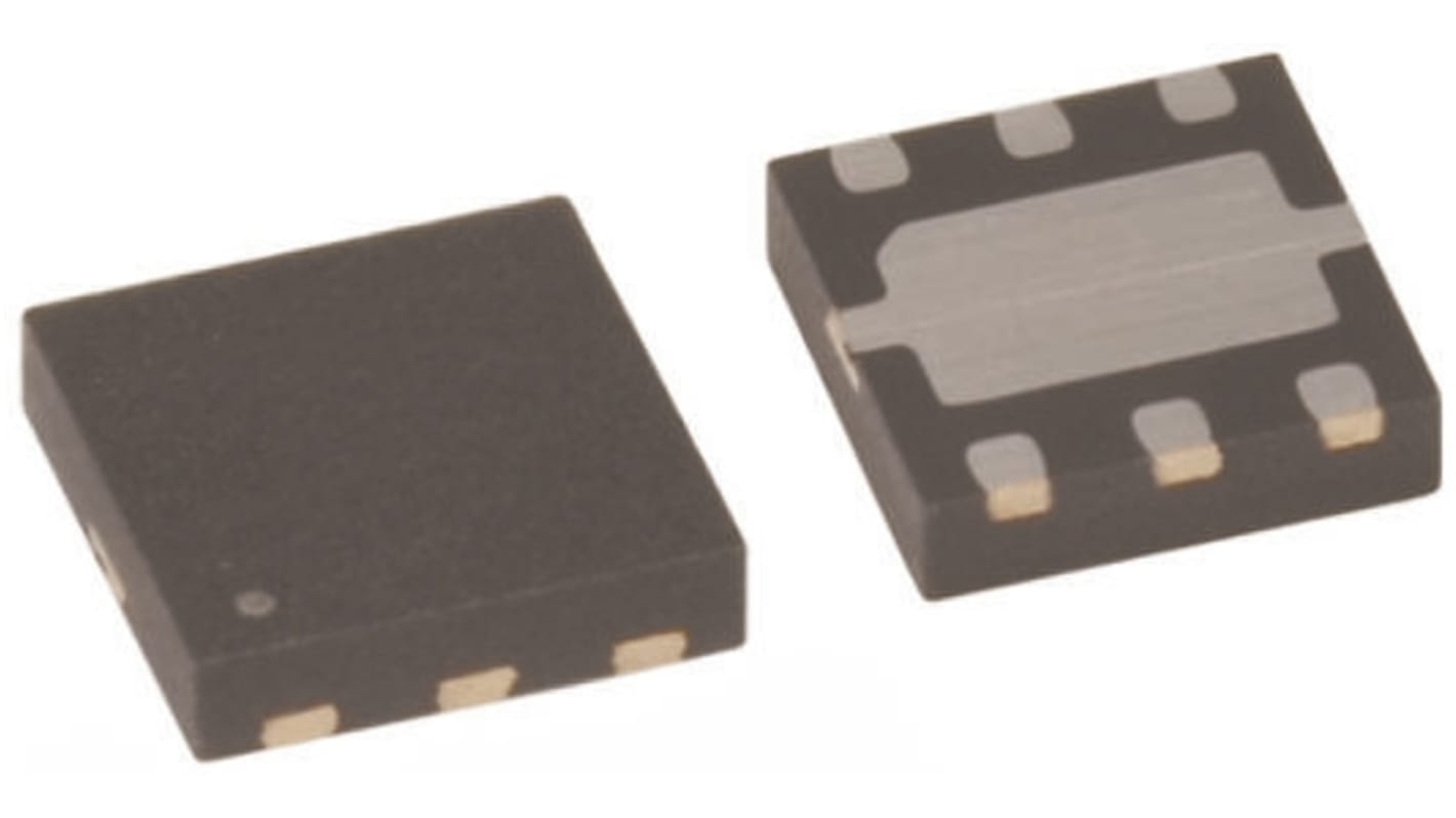 Dual N/P-Channel-Channel MOSFET, 2.6 A, 3.8 A, 20 V, 6-Pin MicroFET Thin onsemi FDME1034CZT