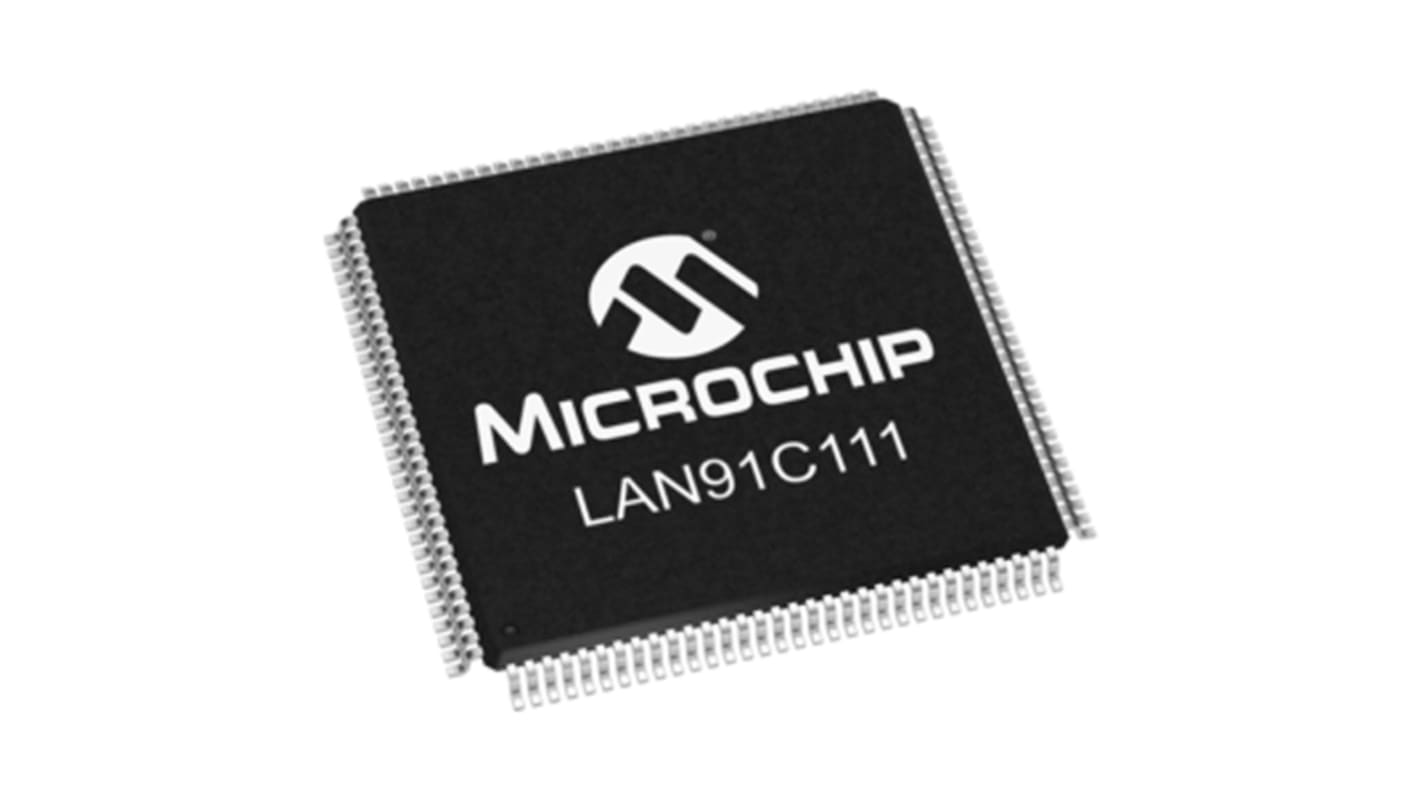 Microchip LAN91C111-NU, Ethernet Controller, 10Mbps MII, EISA, ISA, 3.3 V, 128-Pin TQFP