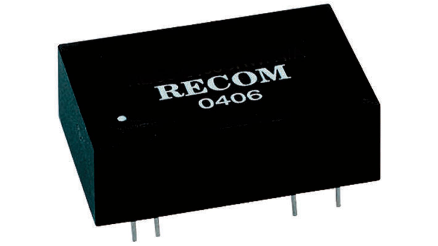 Recom REC3 DC/DC-Wandler 3W 12 V dc IN, 12V dc OUT / 250mA Durchsteckmontage 2kV ac isoliert