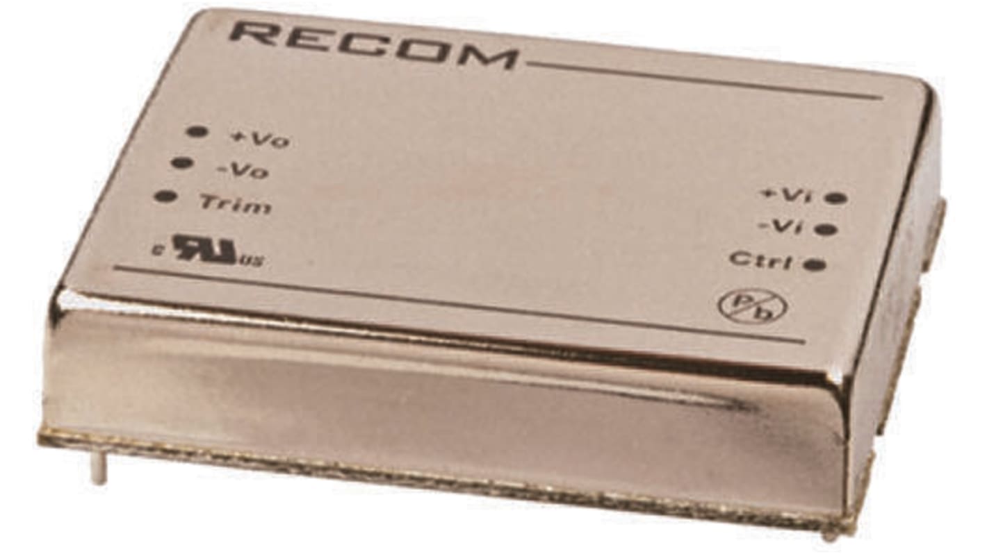 Recom RP30-E DC/DC-Wandler 30W 12 V dc IN, 15V dc OUT / 2A Durchsteckmontage 1.6kV dc isoliert