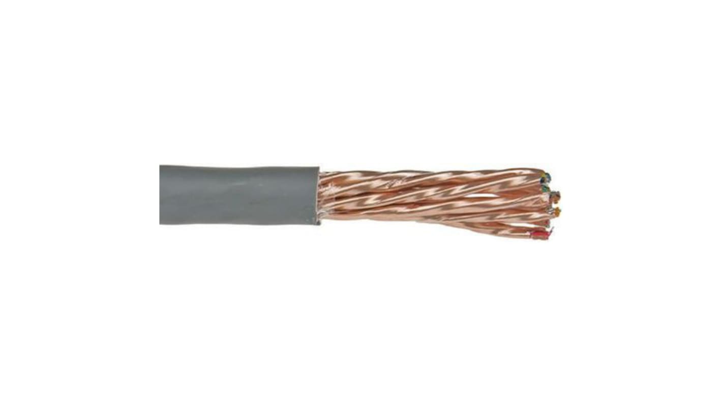 Cavo dati Alpha Wire Grigio, 9 coppie, 22 AWG, 300 V