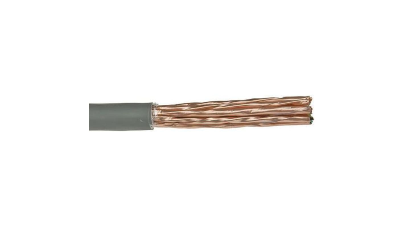 Cable de datos apantallado Alpha Wire Alpha Essentials LSZH Communication & Control de 24 conductores, 12 pares, 0,35