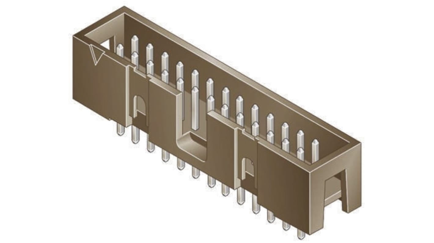 Conector macho para PCB Amphenol ICC serie Quickie de 10 vías, 2 filas, paso 2.54mm, para soldar, Montaje en orificio