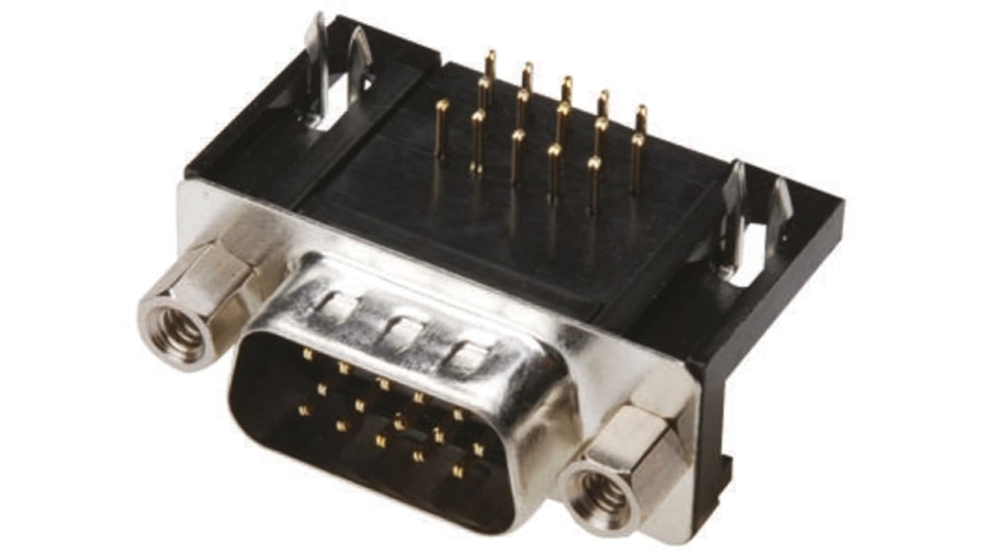 Connecteur Sub-D Mâle ASSMANN WSW 44 voies Traversant Angle droit