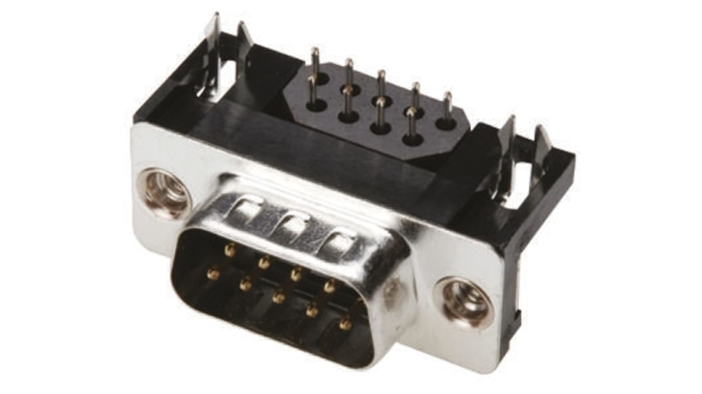 ADS 09 A/KGF ASSMANN WSW ADS 9 Way Right Angle Through Hole Dsub